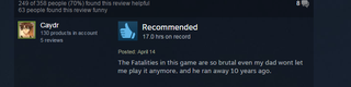 Illustration for article titled Mortal Kombat X, As Told By Steam Reviews